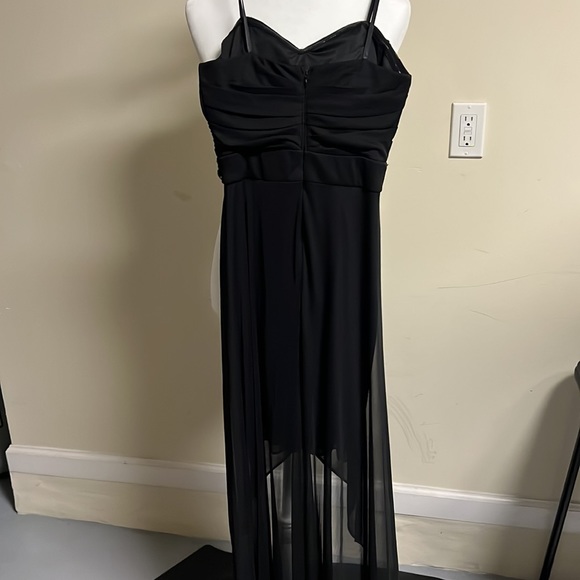Prom style - Hi-Low strapless black dress - Picture 4 of 4